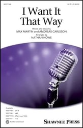 I Want It That Way SATB choral sheet music cover